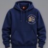 Mountain Is Calling Hoodie — Navy Blue — front view The Mountain Is Calling hoodie in Navy Blue — front view