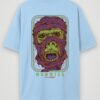 mummies oversized t-shirt baby blue back