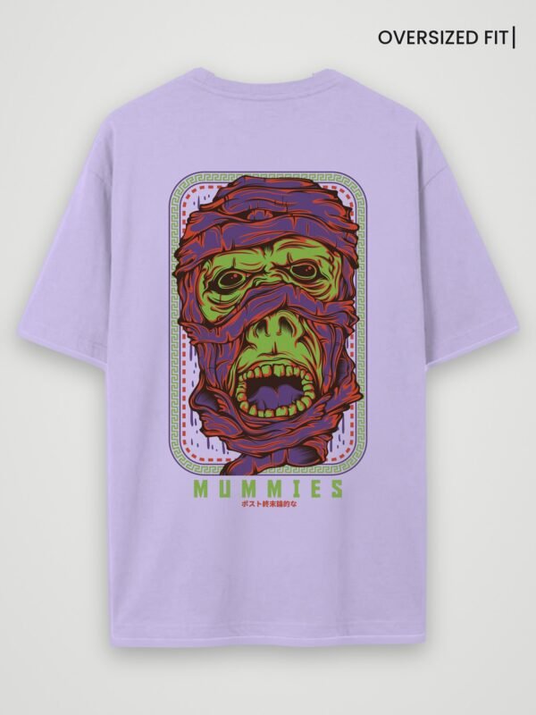 mummies oversized t-shirt lavender back