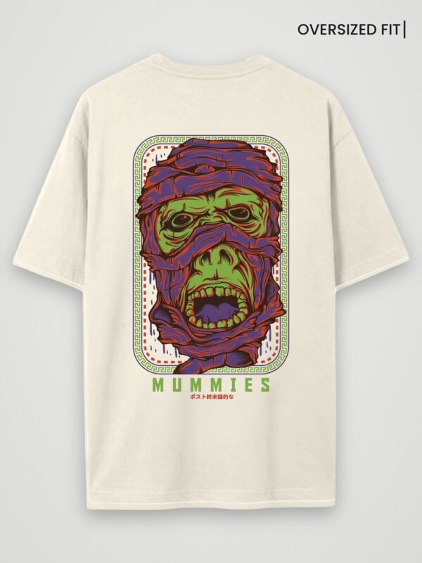mummies oversized t-shirt off white back