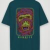 mummies oversized t-shirt petrol blue back
