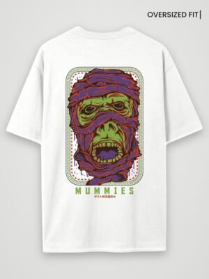 mummies oversized t-shirt white back mummies oversized t-shirt white back