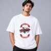 muscle-classic-car-club-tshirt-white-front Muscle Classic Car Club 240 GSM Oversized Tee in white, front view – Kool Kameez