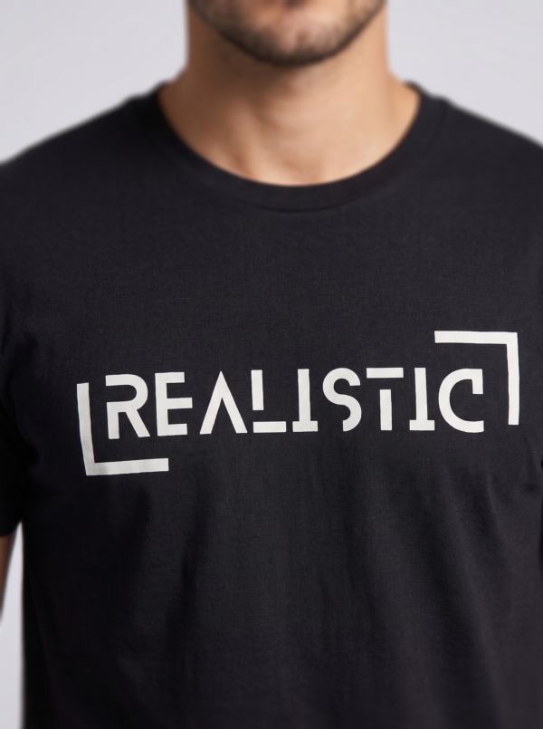 Realistic Round Neck T-Shirt
