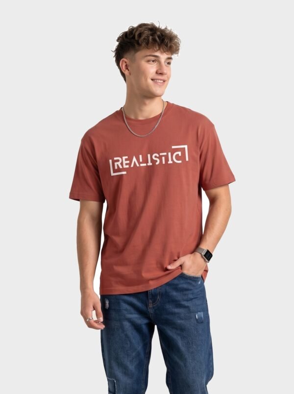 realistic-main-maroon Realistic Round Neck T-Shirt – Kool Kameez