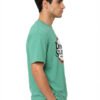 Red Ring Round Neck T-Shirt in Mint Green, side view