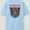 resurgence tiger oversized t-shirt baby blue back resurgence tiger oversized t-shirt baby blue back