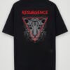 resurgence tiger oversized t-shirt black back resurgence tiger oversized t-shirt black back