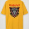 resurgence tiger oversized t-shirt golden yellow back resurgence tiger oversized t-shirt golden yellow back