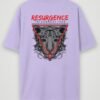 resurgence tiger oversized t-shirt lavender back resurgence tiger oversized t-shirt lavender back