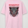 resurgence tiger oversized t-shirt light baby pink back resurgence tiger oversized t-shirt light baby pink back