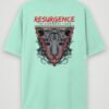 resurgence tiger oversized t-shirt mint back resurgence tiger oversized t-shirt mint back