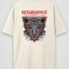 resurgence tiger oversized t-shirt off white back resurgence tiger oversized t-shirt off white back