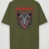 resurgence tiger oversized t-shirt olive green back resurgence tiger oversized t-shirt olive green back