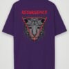resurgence tiger oversized t-shirt purple back resurgence tiger oversized t-shirt purple back