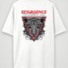 resurgence tiger oversized t-shirt white back resurgence tiger oversized t-shirt white back