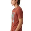Roar Lion Round Neck T-Shirt in Brown, side view