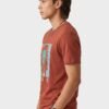 Roar Lion Round Neck T-Shirt - Brown - side Roar Lion Round Neck T-Shirt in Brown, side view