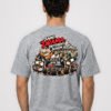Same Drama Different Season round neck t-shirt in Grey Melange – back view with the large rally print