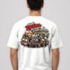 Same Drama Different Season round neck t-shirt in White – back view with the large rally print