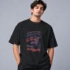 Born To Skate Skateboard Club 240 GSM Oversized Tee in black, front view – Kool Kameez
