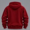 Speedway racing hoodie in Maroon — back view