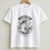 Steam Power Locomotive Round Neck T-Shirt - White - Front View Steam Power Locomotive Round Neck T-Shirt - White - Front View