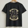 True Gentleman Skull Round Neck T-Shirt - Black - Front View