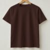 True Gentleman Skull Round Neck T-Shirt - Coffee - Back View