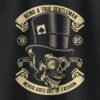 True Gentleman Skull Round Neck T-Shirt - Print Detail