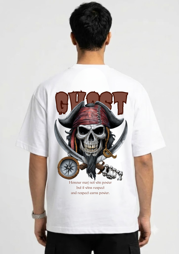 Ghost Pirate Skull Oversized T-Shirt