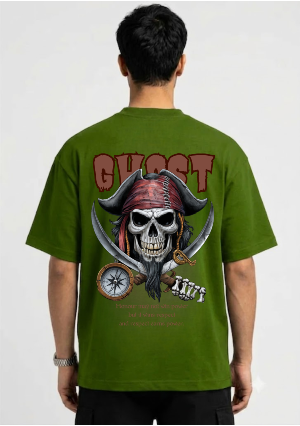 Ghost Pirate Skull Oversized T-Shirt
