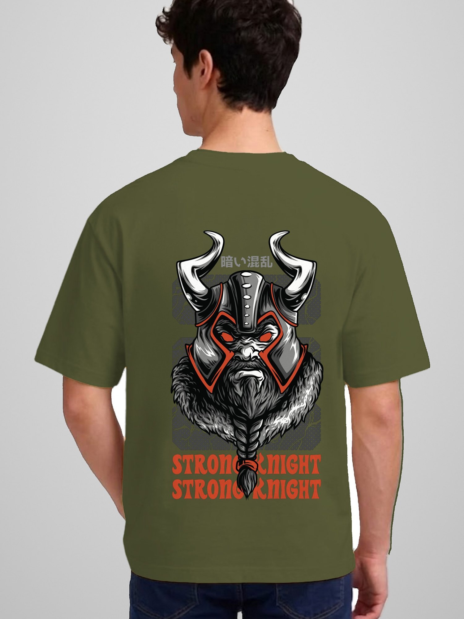 Viking oversized tee back print