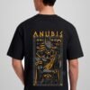 warrior anubis oversized t-shirt back model warrior anubis oversized t-shirt back model