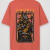 warrior anubis oversized t-shirt coral back warrior anubis oversized t-shirt coral back
