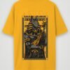 warrior anubis oversized t-shirt golden yellow back warrior anubis oversized t-shirt golden yellow back