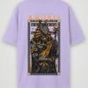 warrior anubis oversized t-shirt lavender back warrior anubis oversized t-shirt lavender back