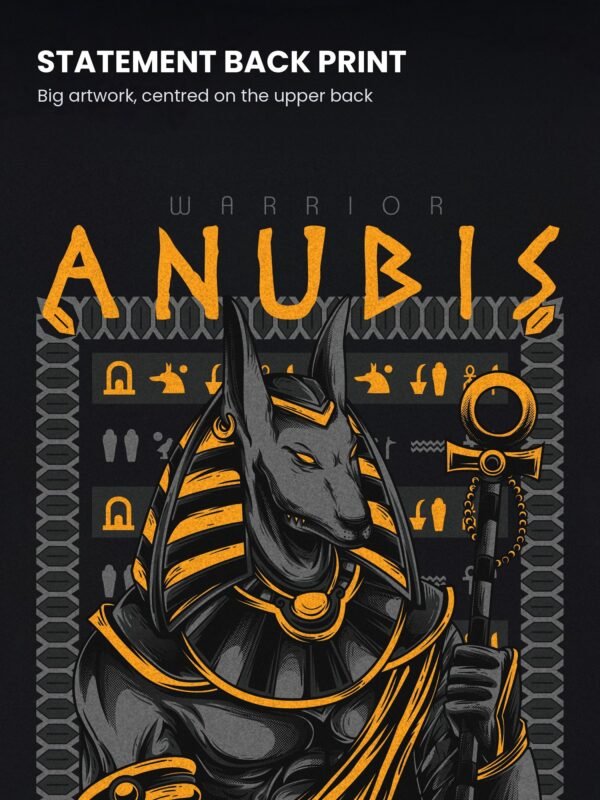 warrior anubis oversized t-shirt print detail warrior anubis oversized t-shirt print detail