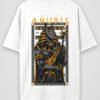 warrior anubis oversized t-shirt white back warrior anubis oversized t-shirt white back