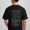 warrior apache oversized t-shirt back model