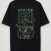 warrior apache oversized t-shirt black back