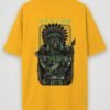 warrior apache oversized t-shirt golden yellow back