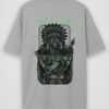 warrior apache oversized t-shirt grey melange back