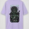 warrior apache oversized t-shirt lavender back