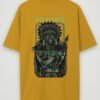 warrior apache oversized t-shirt mustard back
