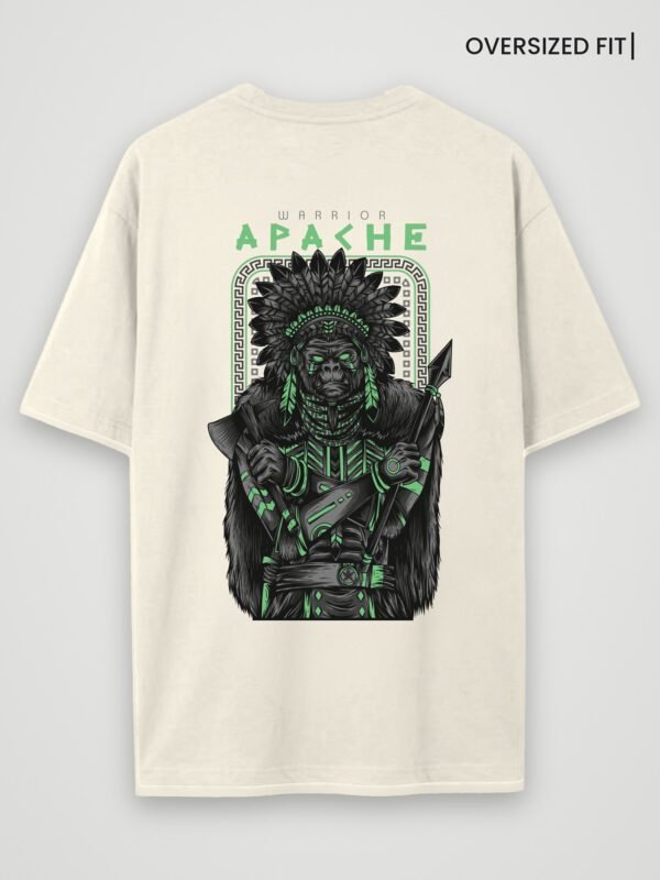 warrior apache oversized t-shirt off white back