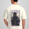 warrior cowboy oversized t-shirt back model warrior cowboy oversized t-shirt back model