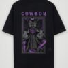 warrior cowboy oversized t-shirt black back warrior cowboy oversized t-shirt black back