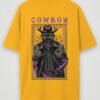 warrior cowboy oversized t-shirt golden yellow back warrior cowboy oversized t-shirt golden yellow back