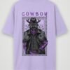 warrior cowboy oversized t-shirt lavender back warrior cowboy oversized t-shirt lavender back